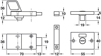 Indicator Bolt Surface Lrg Slide Alu SAA