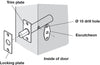 Mortice Door Security Bolt 32mm SSS