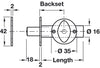Mortice Dr Sec Bolt+Knob 61mm Brs PC