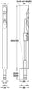 Lvr Act Flushbolt ExThr 305x19x38mm PCP