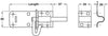 Brenton Pat Padlock Bolt 122x45mm St Blk
