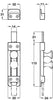 Bolt Knob Slide/Surface 115mm Brs CP