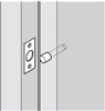 Hinge Bolt 60x24mm Coated St Chrome