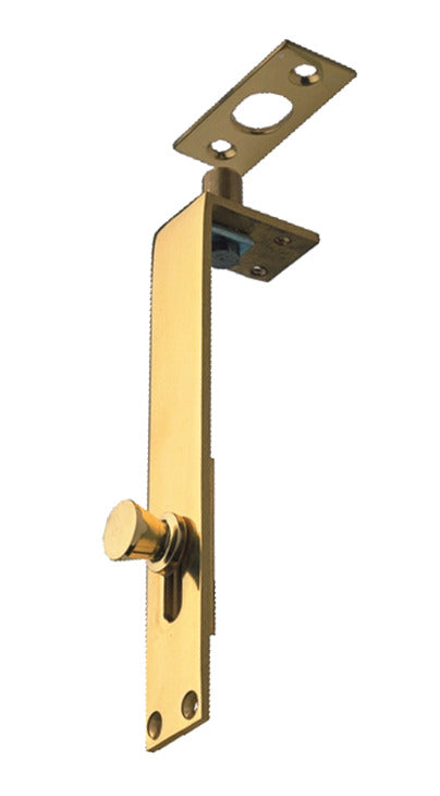 Knob Slide Flushbolt 152x25mm Brass PB