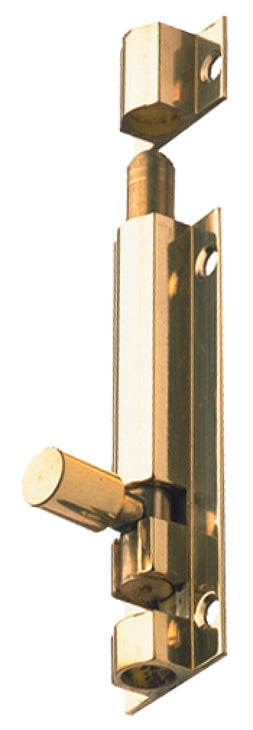 Barrel Bolt Straight 32x102mm Brass SN