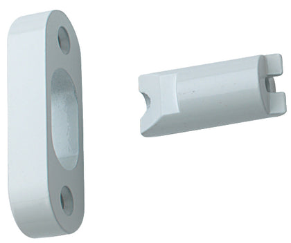 Hinge Bolt 70x26mm Coated St White