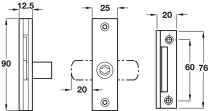 Captive Key Rim Budget Lock SZP