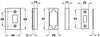 Rebate Set 13mm HD Tub Mort Latch Silver