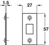 Tubular Mortice Latch HD 75/100mm SS