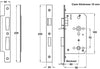Startec Mortice Bathlock Sqr 60/92mm SSS