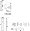 Sec Mort Cyl Deadlock 56/79mm St/ZA BE