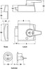 Dbl Lock Rim Nightlatch 70/40mm SN/SC