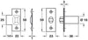 Mortice Adj Roller Catch SNP
