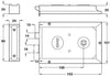 Rim Lock 2 Lvr/Bolt 153x101x20mm Brs CP