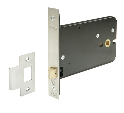 Mortice Latch Horiz 127/150mm Brs SB