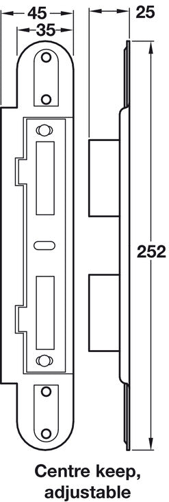 Multipoint 5 Hookbolt 3 45mm Brs/SZP BOM