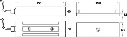 Weather Proof Electromag Lock UnMon