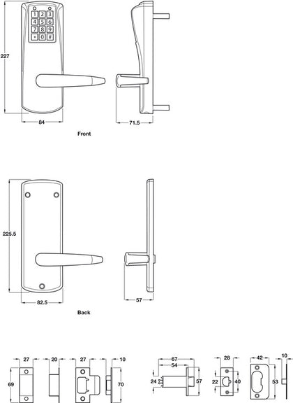 Simplex E-Plex Elect Digital Lock O/ride