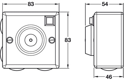 Electro-Mag Dr Retainer 24V Surface Wht