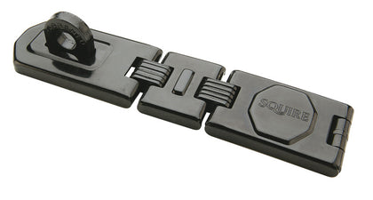 Hasp+Staple Double Hinge  245mm St Bl