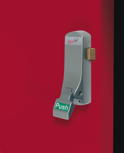 Startec Push Pad Panic Latch Slv/Gry