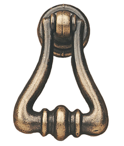 Drop Pendant Hdl ZA Ant Brass 35x54mm