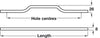 Pull Handle Alu Pol Chrome 384mm cc CLR