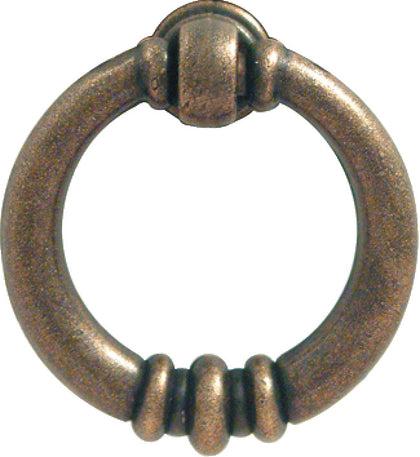 Drop Ring Handle Ant Brass D38mm