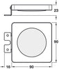LooxC LED Mirror Lgt 12V/4W 3000K PC CLR