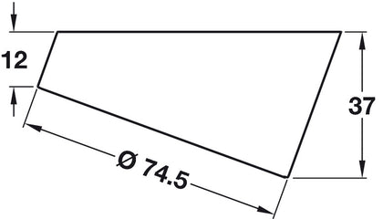 LooxC LED Smally+ Bezel Ang Pl Chr