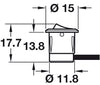 Loox LED Rocker Switch D15mm Blk