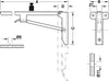 Hebgo HD Folding Bracket 420mm 500kg/Pr