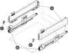 MX Std Drawer Set 50kg 92/270mm Gry 6sets