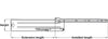Metal Drawer Sides 150/500mm CrWht