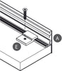 Horizontal Profile Fixing Plate 30x25mm