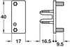 Drawer Profile Dowel Fixing Clips