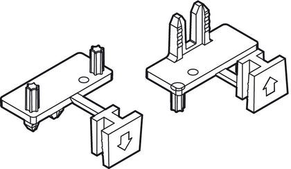 Drawer Profile Dowel Fixing Clips