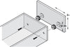 Drawer Front Adjuster M4 D25mm Pl/St Blk
