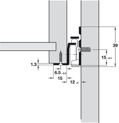 Roller DrwRun Sgl 25kg 600mm Silver CLR