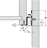 Roller Drawer Runner Sgl 25kg 600mm Silver CLR
