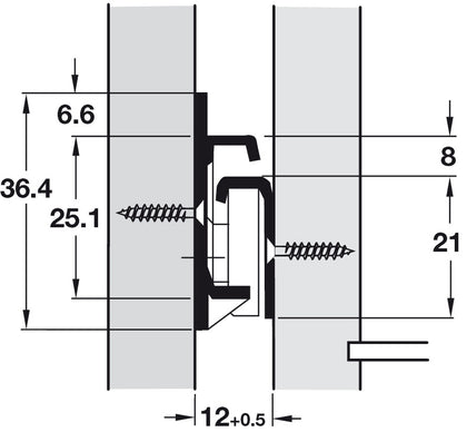 DrwRun Roller/Base Sgl 30kg 600mm Wht