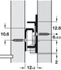 Drawer Runner Roller/Base Sgl 30kg 600mm Wht
