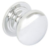Grosvenor Knob Brass Pol Chr D38x30mm