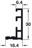 Flat Dishwasher Profile 30x600mm