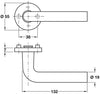 FSB 1075 Lever Hdls/Rose 304 SSS