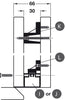 Flat Vertical Profile Fixing Bracket