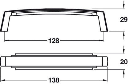 Jazz Pull Hdl ZA Pol Chrome 128mm cc