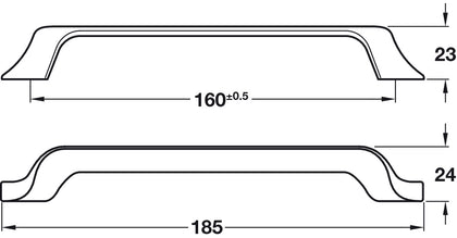 Charlotte Pull Hdl ZA SSE 160mm cc