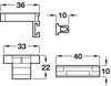 Plinth Clip Set for 3m Plinths Pl Black