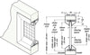 Metal Vision Panel 305x305mm 304 SS